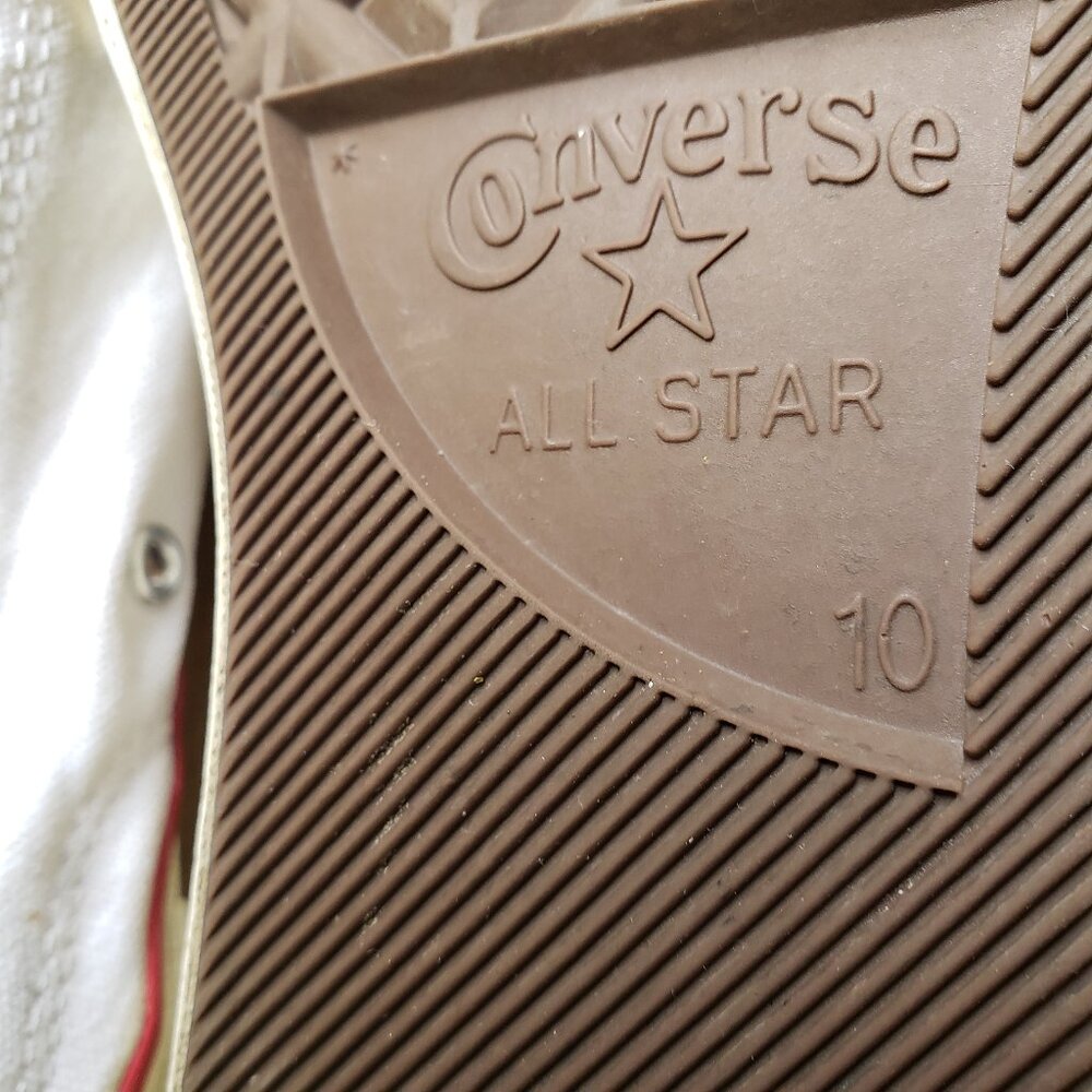 EUC CTAS Converse vintage old school canvas low top white 162065C (10M - 12W) - Picture 5 of 9